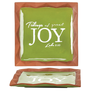 Tidings Of Joy Terracotta Plate