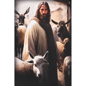 Jesus Figurine&Card Lord Is My Shepherd