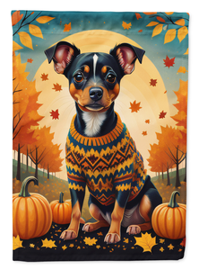 Miniature Pinscher Fall Garden Flag