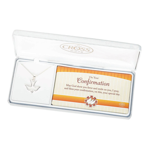 Confirm Open Descend Silver Plated Dove Necklace