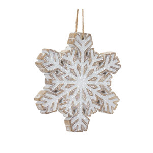 Glittered Snowflake Ornament 