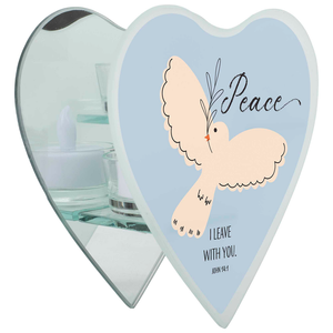 Glass Wall Tealight Peace I Leave With