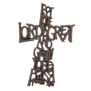 12"Cross Wall Lord Is Great 