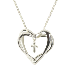 Heart Cross Necklace Marriage Takes 