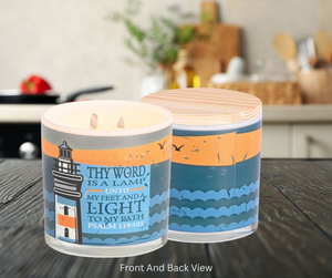 Soy Candle Lighthouse Your Word Is 13 Oz