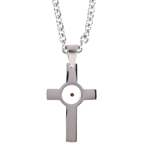 Necklace Spanish Mustard Seed Cross 24L