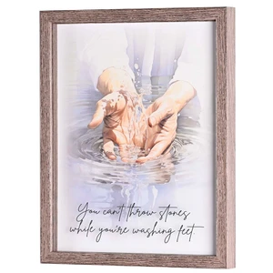 Framed Wall Art Washing Feet 11x14