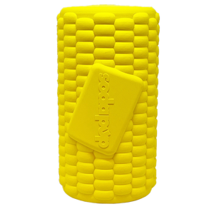 Corn on the Cob Dog Toy - Durable Rubber Treat Dispenser 