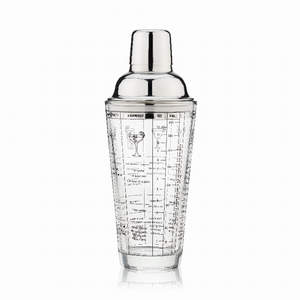 Glass Recipe Shaker By True