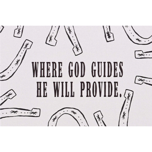 Itty Bitty Card Where God Guides He Will