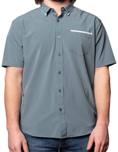 Short Sleeve "Edge" Button-Up