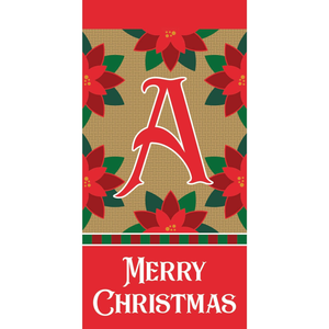 Merry Christmas Monogram Mini Flag