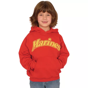 Youth's Pullover/Hooded Red SweatShirt-Marines