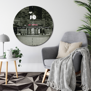 Courtside Market Grand Central - Information Booth & Clock Circular Wood Decor