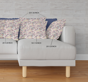 18 Pink Yellow Roses Indoor Outdoor Throw Pillow