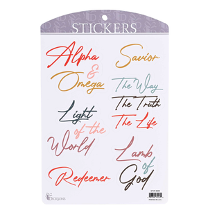Sticker Names Of Jesus Collection