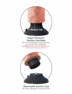 KING COCK 7 IN COCK FLESH VIBRATING 