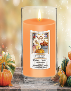 Courtside Market Hello Autumn Status Candle Glass