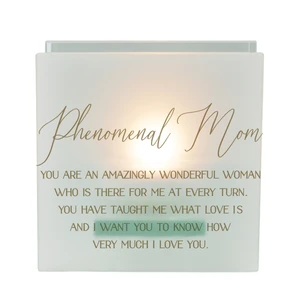 Tealight Phenomenal Mom Amazing White