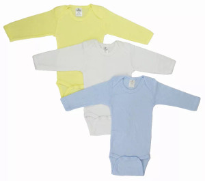 Bambini Boys' Pastel Long Sleeve Onezie Variety Pack