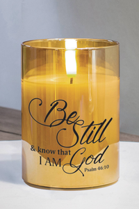 Led Candle Be Still & Know Ps 46:10 