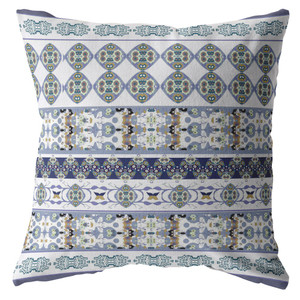 18” Navy White Strips Indoor Outdoor Throw Pillow - 606114008934 18” Navy White Strips Indoor Outdoor Throw Pillow - 606114008934