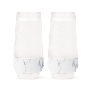 Champagne FREEZE Cooling Cups (set of 2) in Marble by HOST