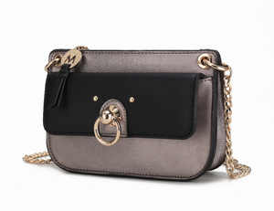 Jill Vegan Leather Women's Color Block Crossbody Bag