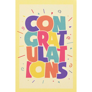 Itty Bitty Card Congratulations