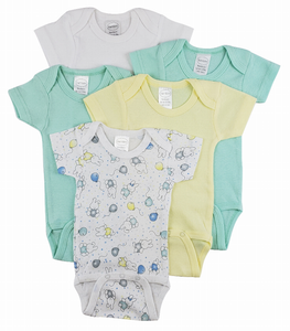 Bambini Short Sleeve One Piece 5 Pack