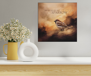 Wall Plaque Eye On The Sparrow 12x12