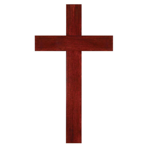 Wall Mahogany Wood Cross