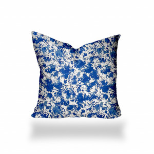 22" X 22" Blue And White Enveloped Coastal Throw Indoor Outdoor Pillow Cover - 606114100157 22" X 22" Blue And White Enveloped Coastal Throw Indoor Outdoor Pillow Cover - 606114100157