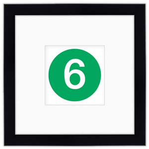 Courtside Market Subway Graphic-6 Line Framed Art