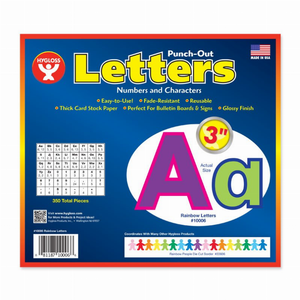 Rainbow Punch-Out Letters