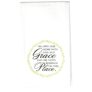 Dishtowel We Open Our Home Cotton