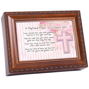 Baptismal Pray Girl Wg Script