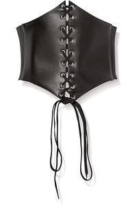 Lavish Faux Leather Corset Belt Cincher