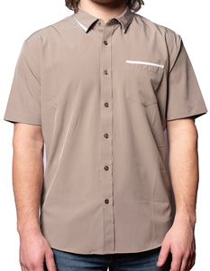 Short Sleeve "Edge" Button-Up