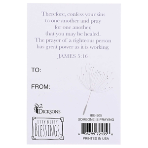 Itty Bitty Card Someone Is Praying For