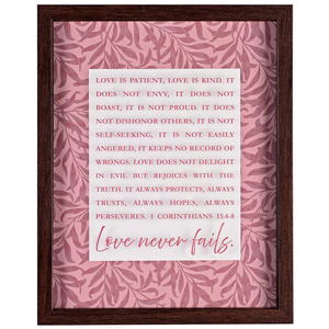 Framed Wall Art Love Is Patient Love Is