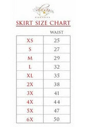 Skulls Stretch Lycra Skirt