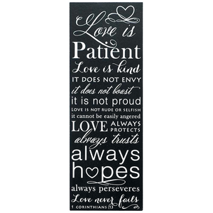Love Is Patient Wall Plaque