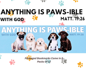 Packaged Bookmarks Anything Paws-Ible