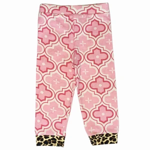 AnnLoren Baby Girls Layette Pink Leopard Onesie Pants Headband 3piece Gift Set Clothing