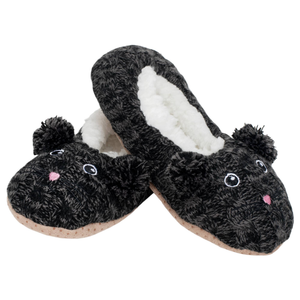 Cat Plush Lined Non Slip Fuzzy Soft Slipper - 