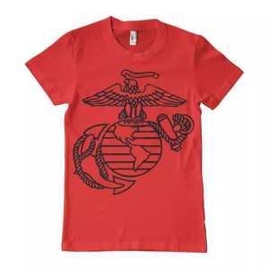 Marine Emblem Men's T-Shirt Red