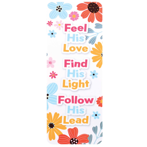 Bookcard Floral Feel His Love Find Light