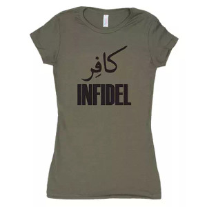 Women's Cotton Tee Infidel - Olive Drab