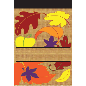 Garden, Customize Me Burlap Fall Leaves